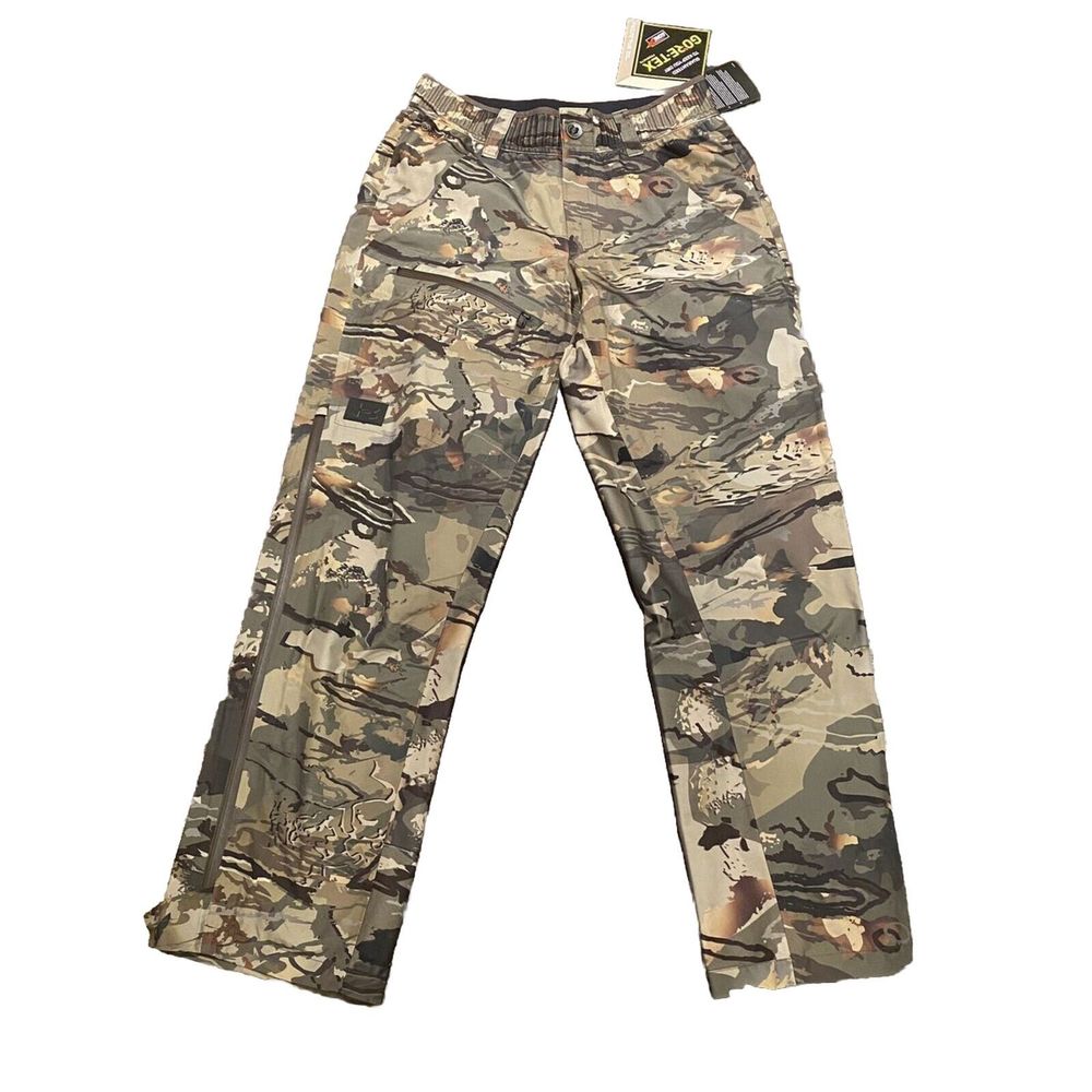 UNDER ARMOUR Gore Tex Hunting Pants Forest Camo (1316963-988) LARGE 225$ MSRP